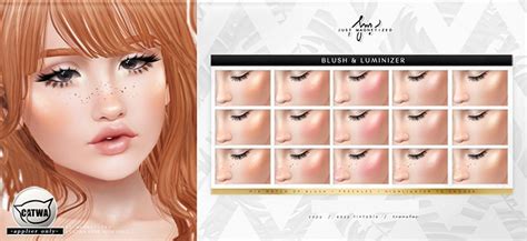 Second Life Marketplace Just Magnetized Blush And Luminizer For Catwa