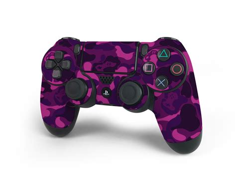 Ps4 Controller Purple Game Camo Skin Decal Kit Game Decal