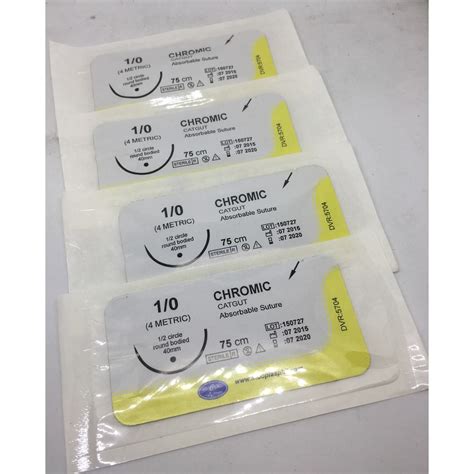 Drchoice Chromic Sutures Usp 10 Or 40 40mm 75cm Round Bodied 4