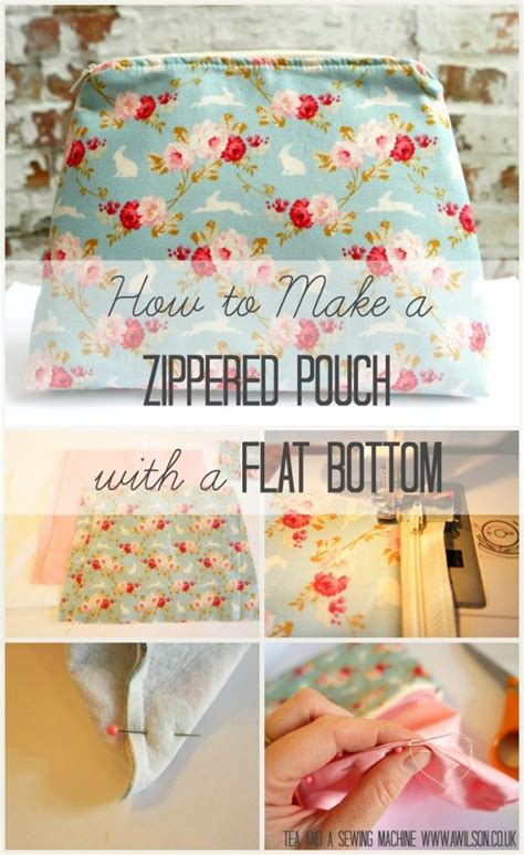 How To Make A Zippered Pouch With A Flat Bottom Diy Makeup Bag Diy