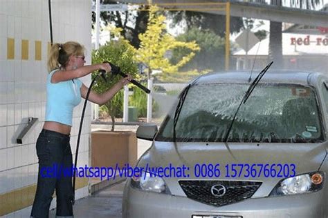 Automatic car washes include the spinning brushes and the dangling cloth pieces that aid car washing. You can see a girl is do it yourself car wash, http://www.washcarmachine.com/, she is very happy ...