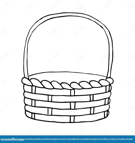 Empty Fruit Basket Clipart Black And White