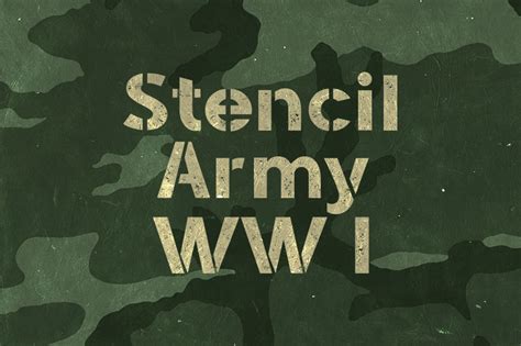 Printable Military Font Stencils