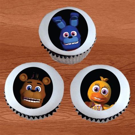 Fnaf Five Nights At Freddys World Edible Cupcake Cookie Toppers