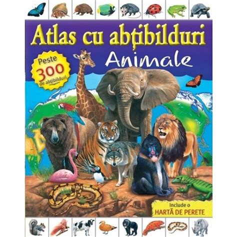 Atlas cu abtibilduri - animale de Hinkler Books - Diverta
