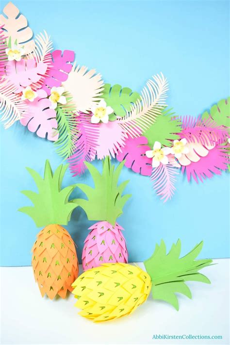 Pineapple Party Decorations How To Diy Paper Pineapple Template