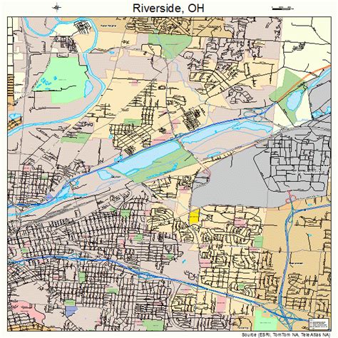 Riverside Ohio Street Map 3967468