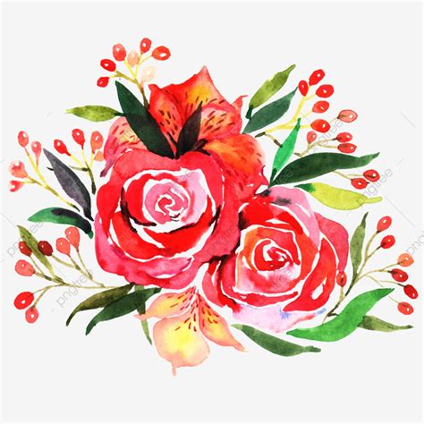 Large collections of hd transparent watercolor flowers png images for free download. Red Flowers Watercolor Flower Flowers Illustration Plant ...