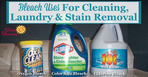 Bleach Uses For Cleaning Laundry And Stain Removal