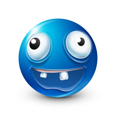 Bluemoji Missing Teeth Blue Emoji Know Your Meme