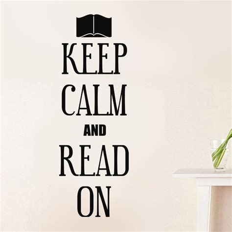 Stickers Muraux Keep Calm Sticker Keep Calm And Read On Ambiance
