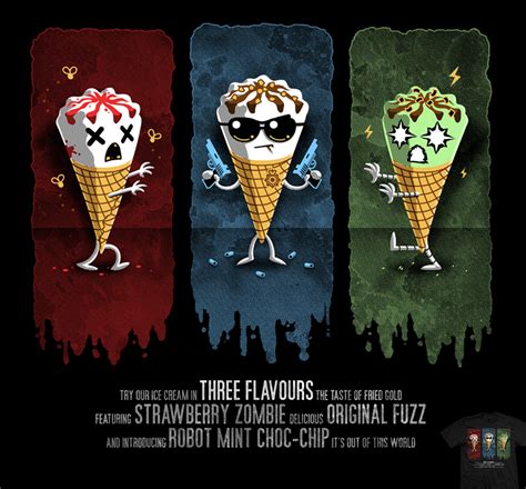 Where do they buy cornetto cones in world's end? Three Flavours Trilogy - tee by InfinityWave on DeviantArt