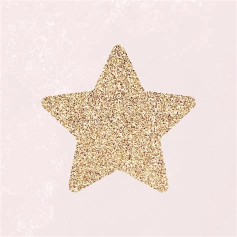 Glitter Star Sticker Vector Free Vector Rawpixel