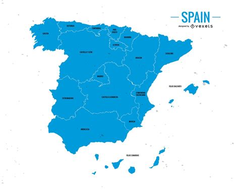 Baixar Vetor De Mapa Político Da Espanha