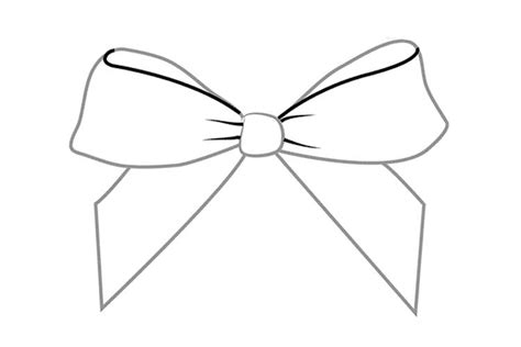 Ribbon Bow Drawing Free Download On Clipartmag