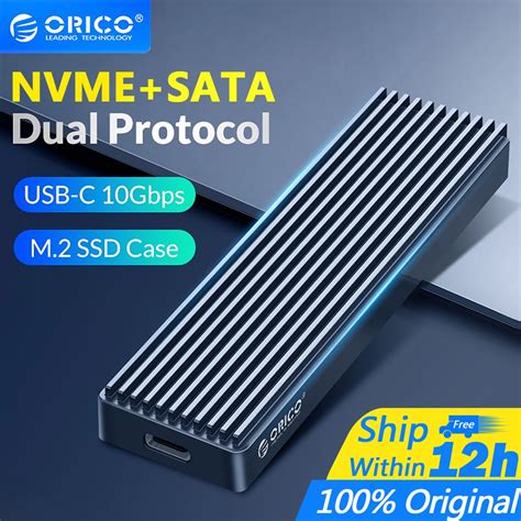 ORICO Dual Protocol M 2 SSD Case Support M2 NVME NGFF SATA SSD Disk For
