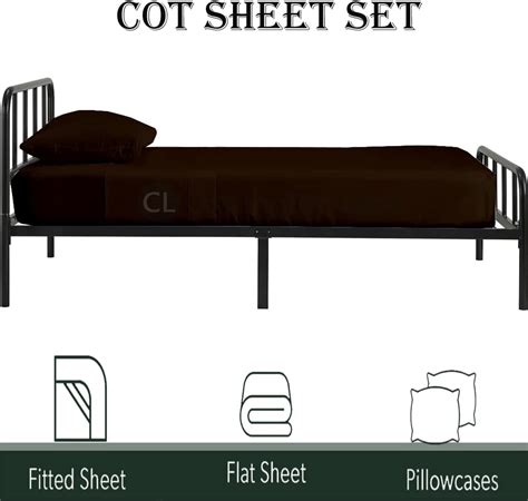 Buy Cot Sheets X Set Cotton Cot Sheets X Fitted Cot Sheet Perfect For Narrow Twin Rv