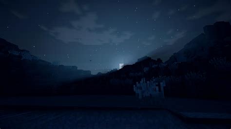 Minecraft Shaders Background Night