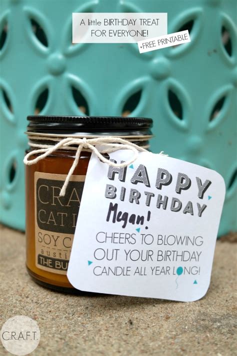 Homemade gifts are a fantastic way to show someone how much you care about them. DIY Birthday Gifts {+ free printable} - C.R.A.F.T.