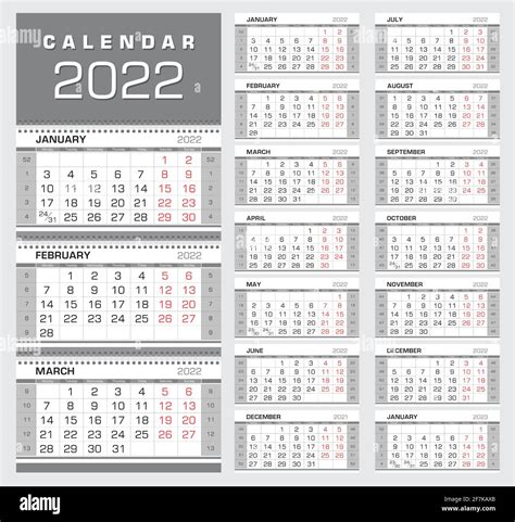 Arriba 90 Imagen Calendario Anual Por Semanas 2022 Actualizar