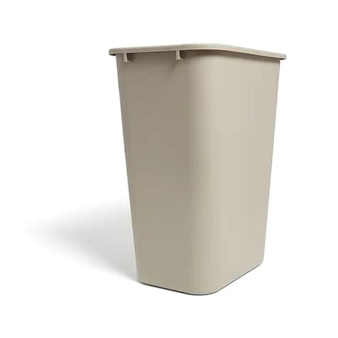 Coastwide Professional 10 Gallon Plastic Wastebasket Beige 22180