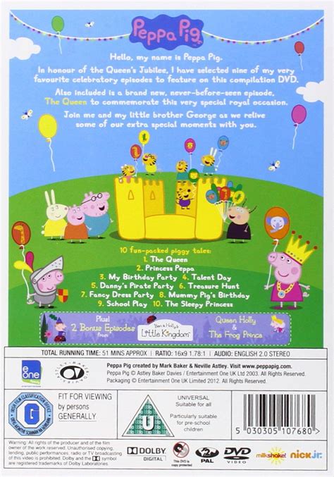 Dvd Peppa Pig The Queen Royal Compilation Volume 17 Dvd