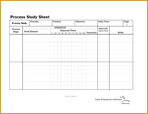 3 Manufacturing Process Sheet Template Fabtemplatez