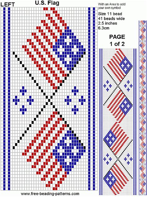 Free Beading Pattern Regalia Belt Flags Pg1 Beading Patterns Free Bead