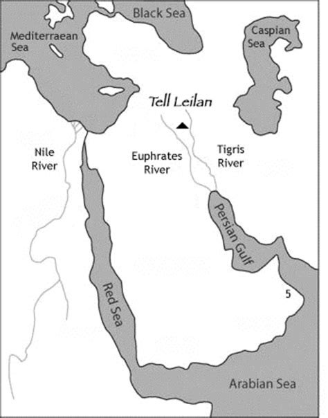 Map Showing The Location Of Tell Leilan Between The Tigris And Download Scientific Diagram