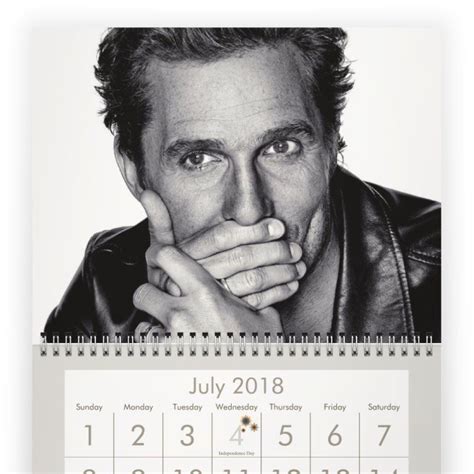 MATTHEW MCCONAUGHEY 2018 CATCH THE GREAT SALE ON ALL CALENDARS
