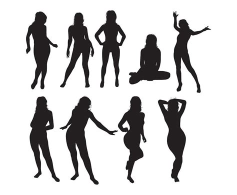 Woman Silhouette Vector Pack Eps Uidownload