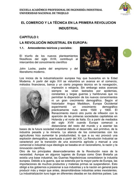 SOLUTION Primera Revolucion Industrial Studypool