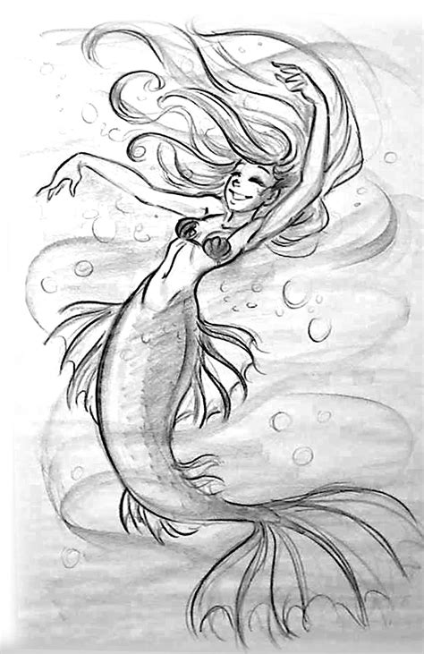 Tiffannys Sketchbook Mermaid Drawing Demo