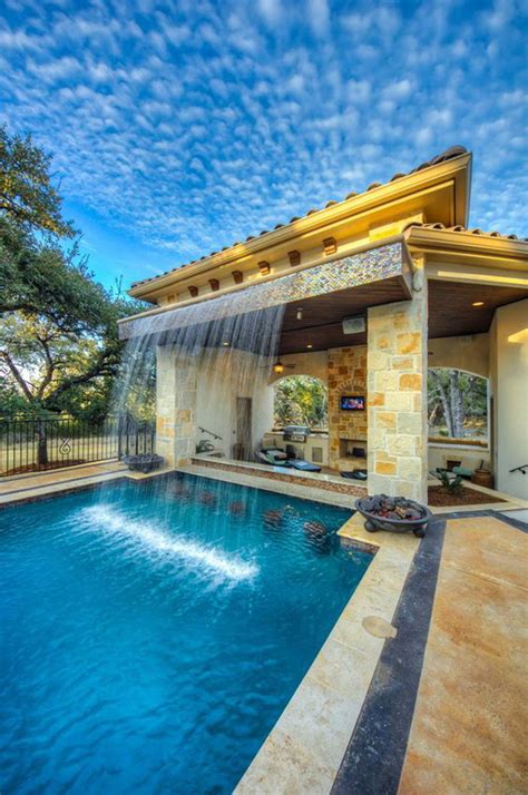 10 Most Spectacular Pool Waterfalls That Will Surprise You Homemydesign
