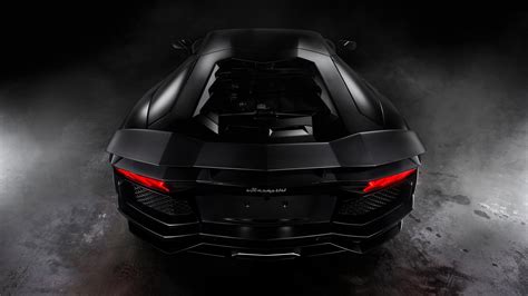 Black Lamborghini Aventador 8k Wallpaper 4k
