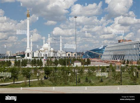 Astana Kazakhstan August Kazak Eli Monument With The Hazrat