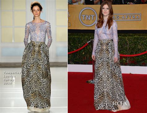 Rose Leslie In Temperley London - 2014 SAG Awards - Red ...