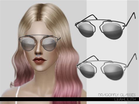 Dragonfly Glasses By Leahlilith Sims 4 Glasses And Sunglasses