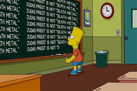 Bart Simpson Apologises To Judas Priest Birmingham Live