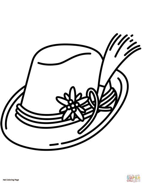 Amazing construction coloring pages photo inspirations. Sun Hat Coloring Page at GetColorings.com | Free printable ...