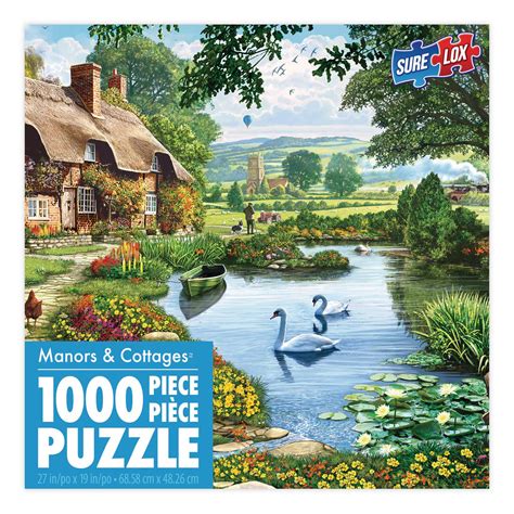 Sure Lox 1000 Pc Manors And Cottages ™ Cottage By The Lake Puzzle