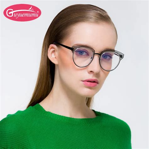 Korean Fashion Glasses With Clear Lenses Women Eyeglasses Vintage Gold Frame Glasses Nerd