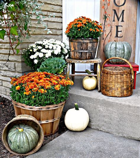 Serendipity Refined Blog Fall Harvest Porch Decor With Reclaimed Wood Sign