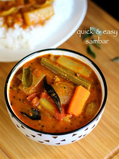 vegetable sambar recipe | quick mixed veg sambar recipe | Recipe | Sambhar recipe, Indian sambar ...