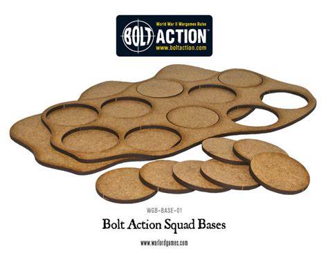 Bolt Action Squad Bases Warlord Games