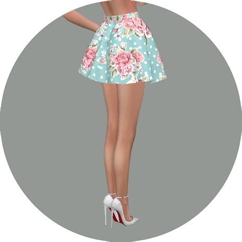 Flare Skirt V3 Flower At Marigold Sims 4 Updates