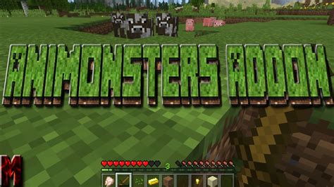 Minecraft Windows 10 Edition Mods And Addons Animonsters Addon Youtube