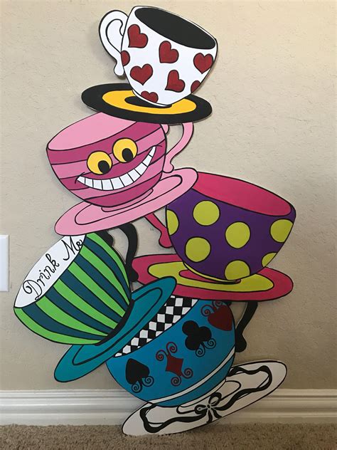 1 Alice In Wonderland Cutout Prop Alice In Wonderland Tea Party