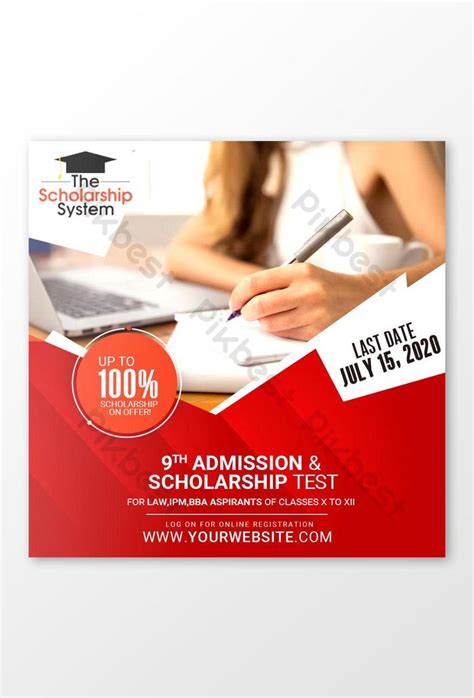 Scholarship Test Exam Banner Psd Free Download Pikbest