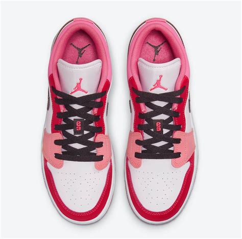 Air Jordan 1 Low Gs Pink Red 553560 162 Release Date Info Sneakerfiles